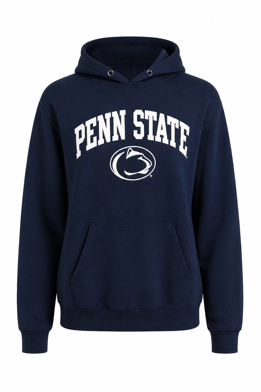 Penn State Nittany Lions Hoodie Sweatshirt Mens XL Jerzees NuBlend Navy Blue